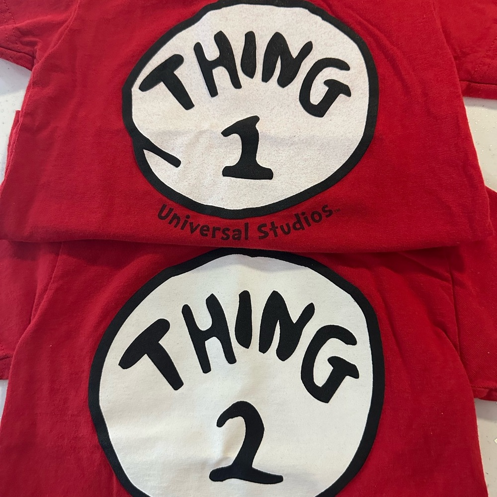 Twins Tee Thing 1 and Thing 2 Dr. Seuss